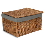 Light Steamed Cotton Lined Storage Basket | Large