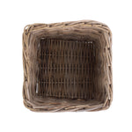 Rattan Square Kubu Grey Rattan Storage Basket