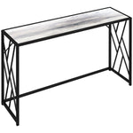 Vintage Sofa Table, Metal Frame Console Table For Hallway