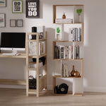 5-tier Bookcase Storage Display Shelving S Shape Design Unit | One Size | Natura