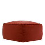 Amara Velvet Bean Bag Pouffe | Orange