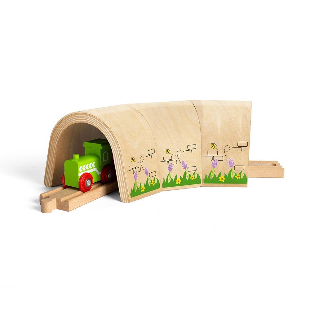 Curved Tunnel for Wooden Train Sets