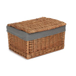 Light Steamed Cotton Lined Storage Basket | Medium