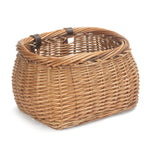 Red Hamper Wicker Heritage Pot Bellied Bicycle Basket