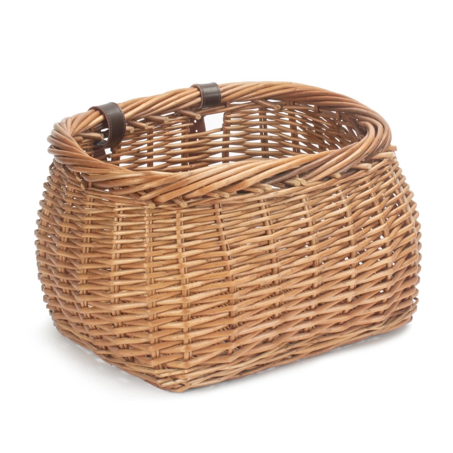 Wicker Heritage Pot Bellied Bicycle Basket