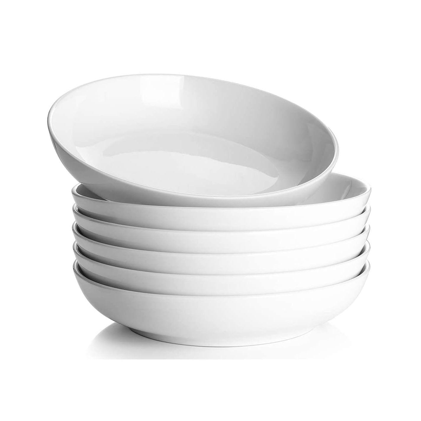 Salad Pasta Serving Bowls 24 Piece Set Porcelain 9" Catering