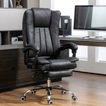 Executive Office Chair W/ Footrest | Black