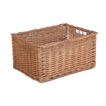 Wicker Double Steamed Open Storage Basket | Large | Brown