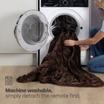 Electric Heated Throw - Chocolate