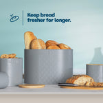 Elmas Bread Bin & Canister - Grey