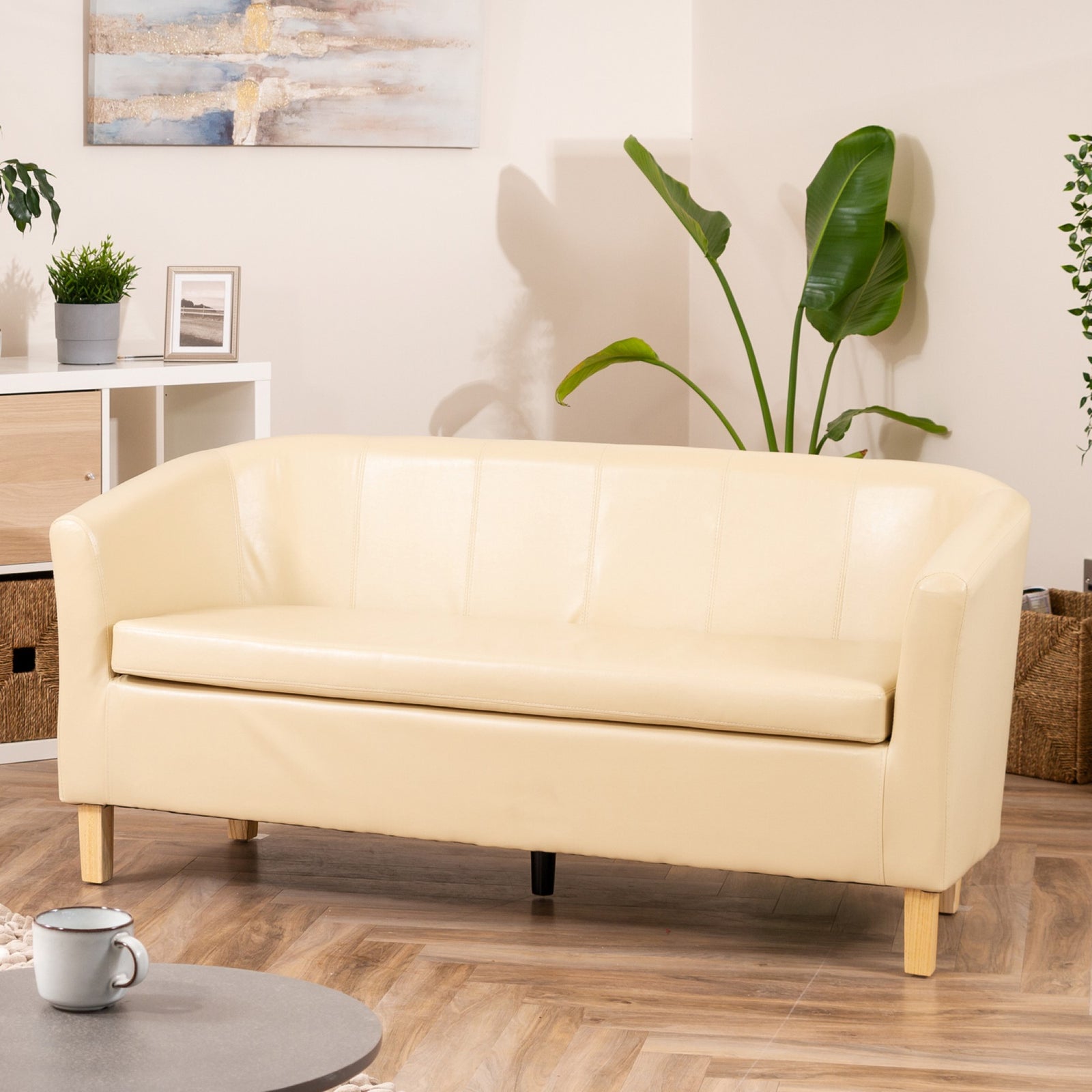 Meriden 3 Seat Tub Sofa | 3 | Cream