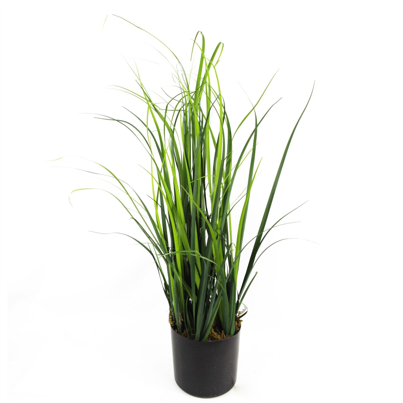 Leaf 60cm Artificial Grass Plant With Peach Dusty Pink Ceramic Planter