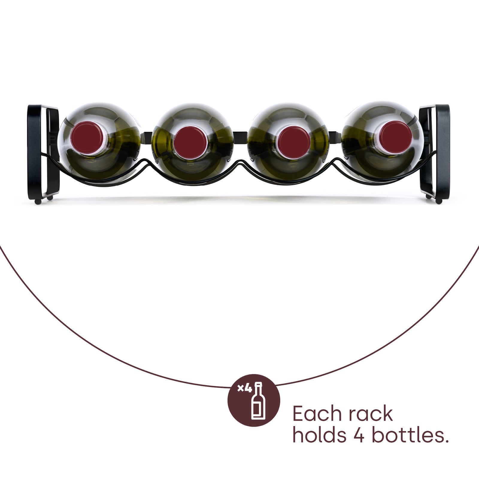 Modular Wine Rack - Matt Black