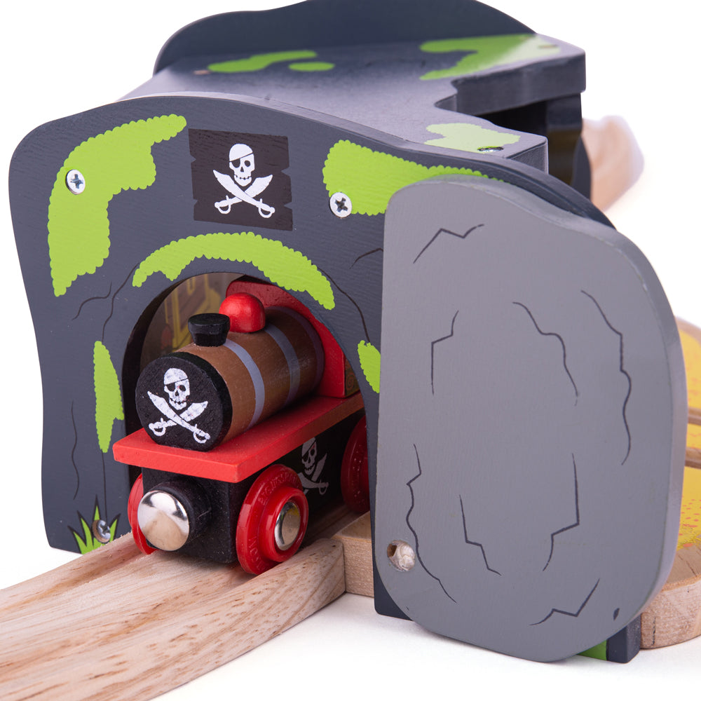 Treasure Cave Tunnel for Wooden Pirate Train Set