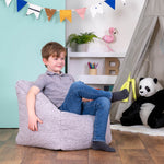 Kids Teddy Bear Armchair Bean Bag | Gray