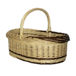 Red Hamper Wicker Rustic Willow Norfolk Shopping Basket