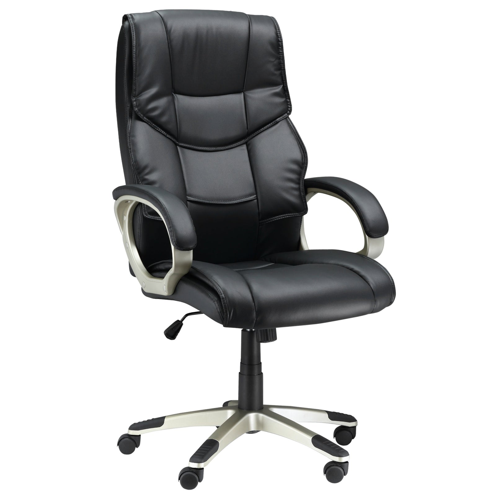 High Back Faux Leather Office Chair | Black