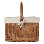 Red Hamper Wicker Butchers Shopping Basket