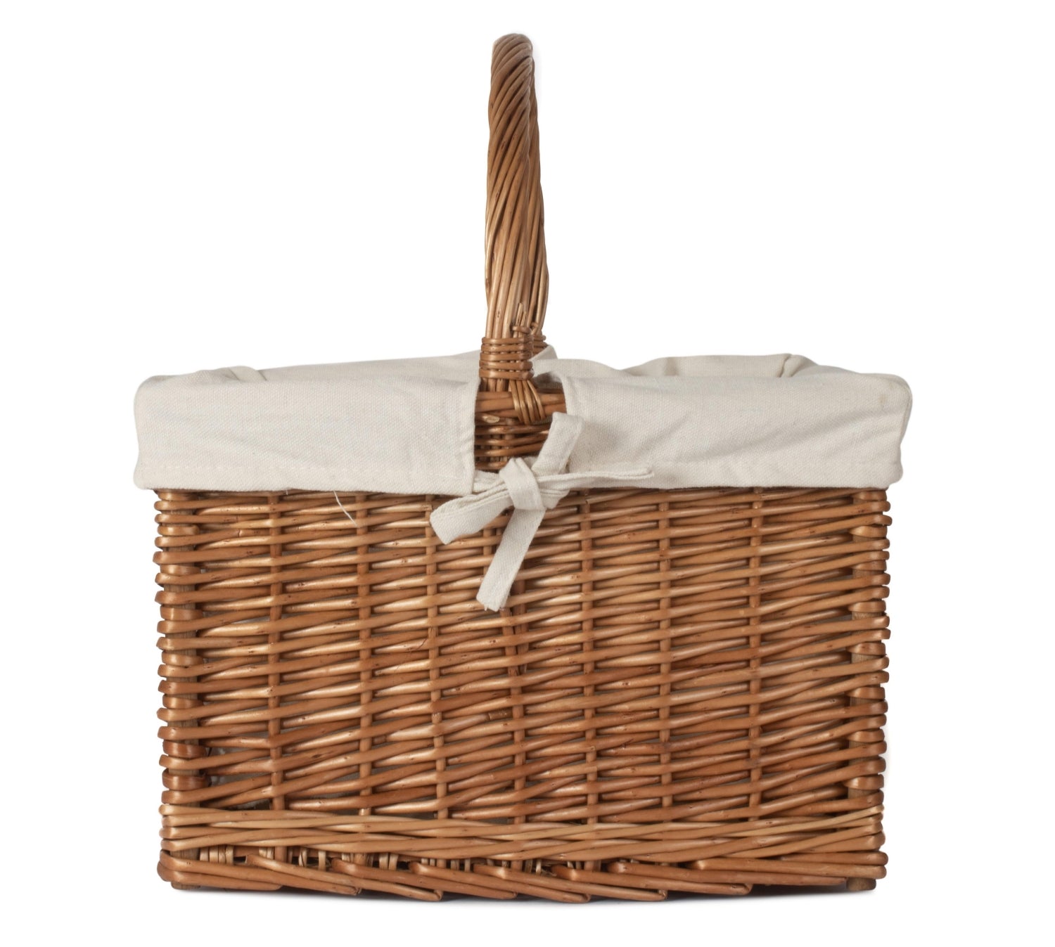 Red Hamper Wicker Butchers Shopping Basket