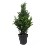 60cm Artificial Cedar Cypress Topiary Uv Resistant Outdoor