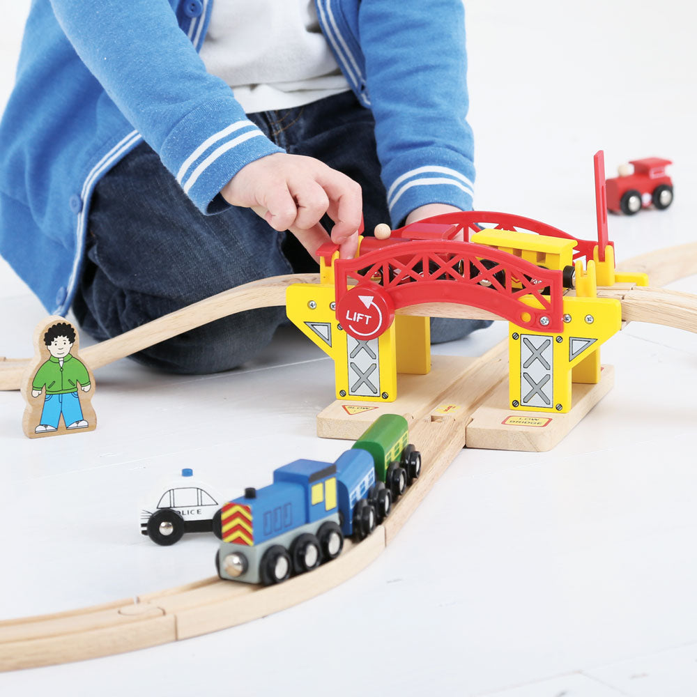 Lifting Bridge for Wooden Train Sets