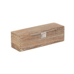 Oak Effect Wooden Bottle Box | Small | Brown