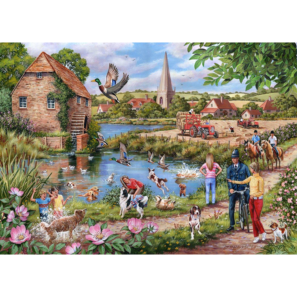 Doggy Paddle, 1000 Piece Jigsaw Puzzle