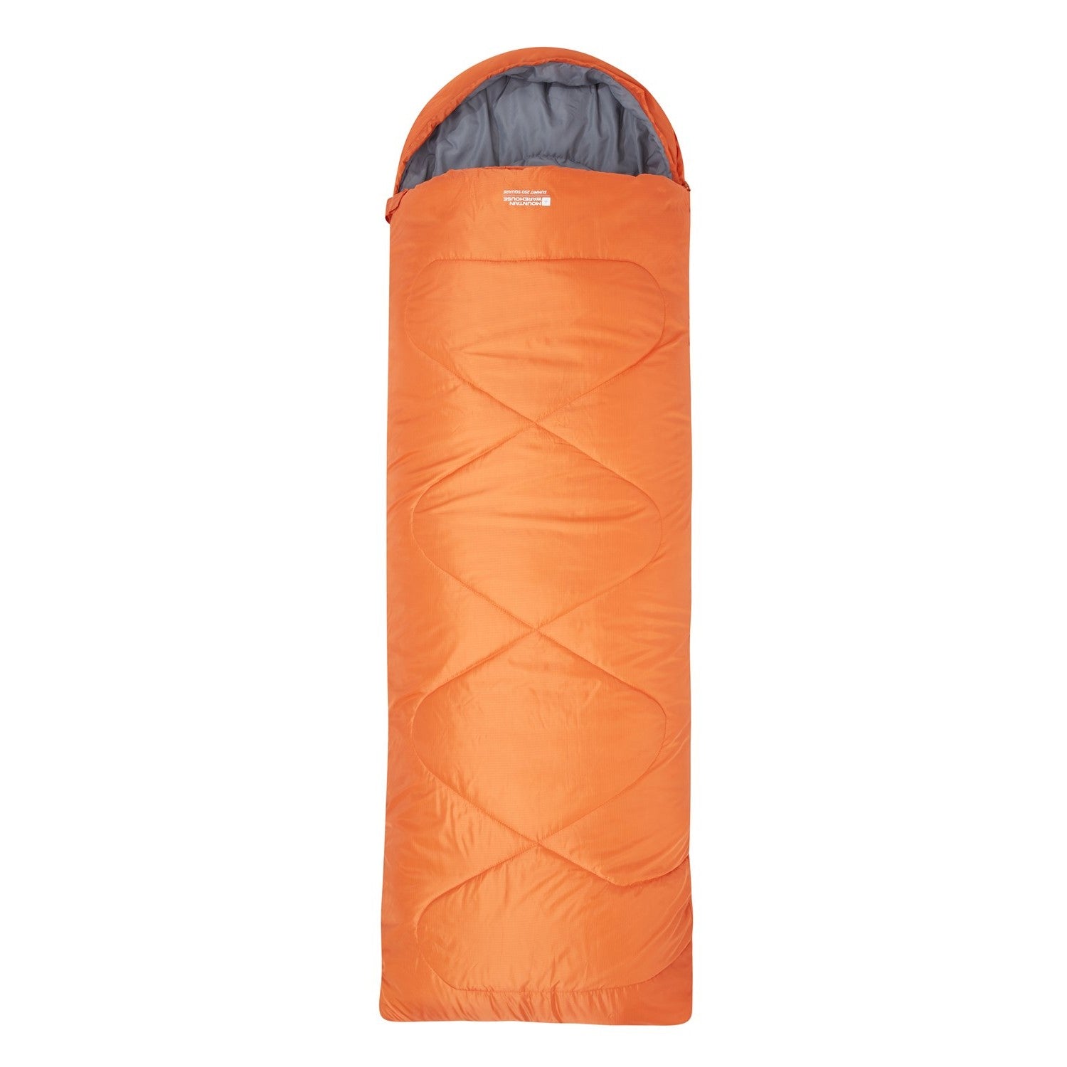 Unisex Adult Summit 250 Left Zip Square Winter Sleeping Bag | One Size | Orange