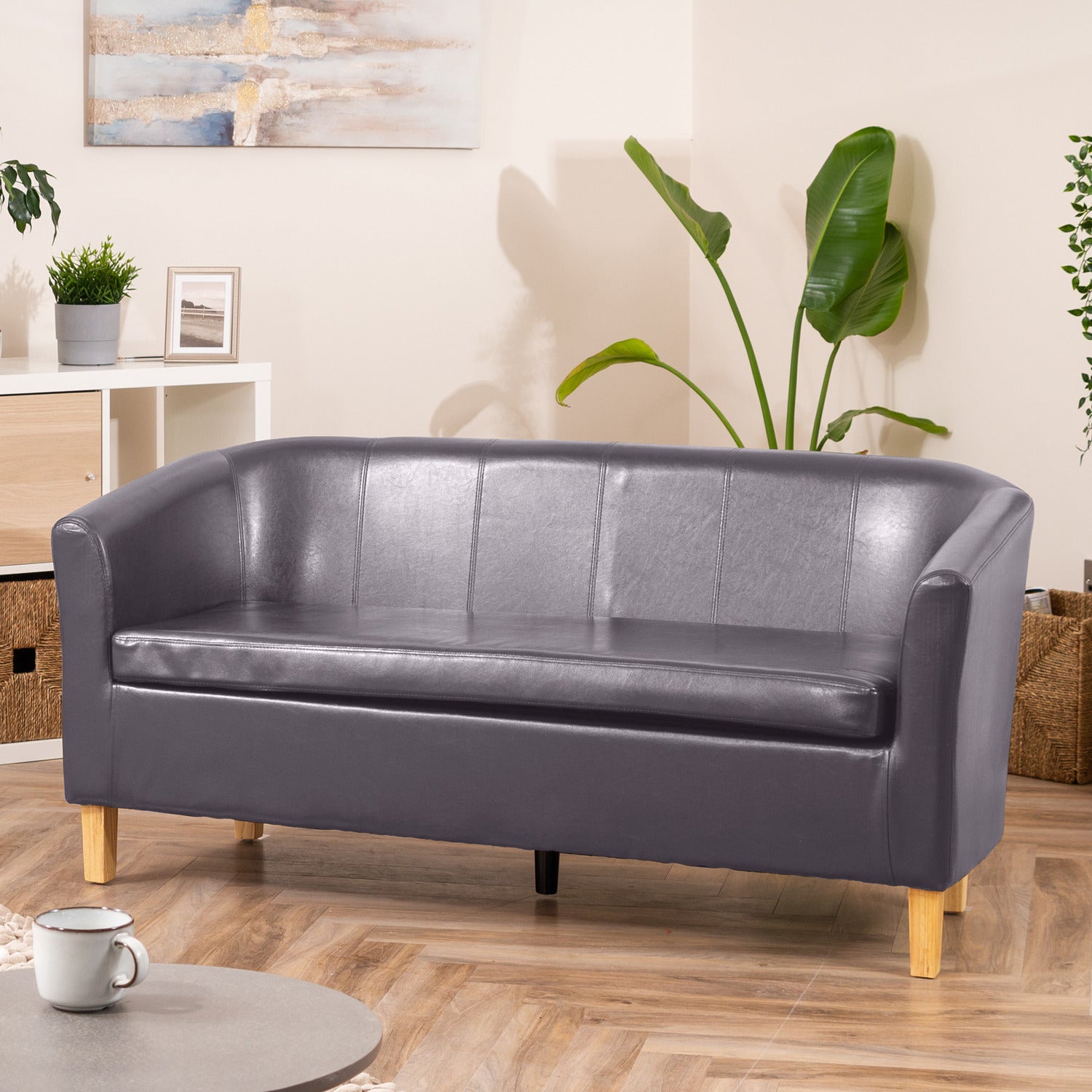 Meriden 3 Seat Tub Sofa | 3 | Gray