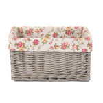 Wicker Antique Wash Garden Rose Willow Storage Baskets | Medium | Red