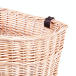 Red Hamper Wicker Willow Cycle Basket