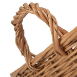 Red Hamper Wicker Rectangular Display Basket