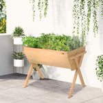 Wooden Planter Raised Bed 100x70x80cm