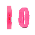 Kids Led Watch Hot Pink