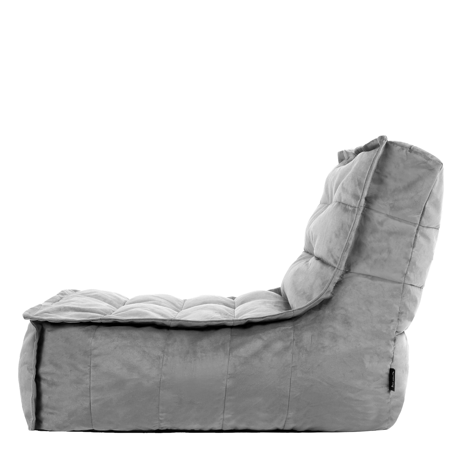 Dolce Velvet Bean Bag Lounger | Charcoal