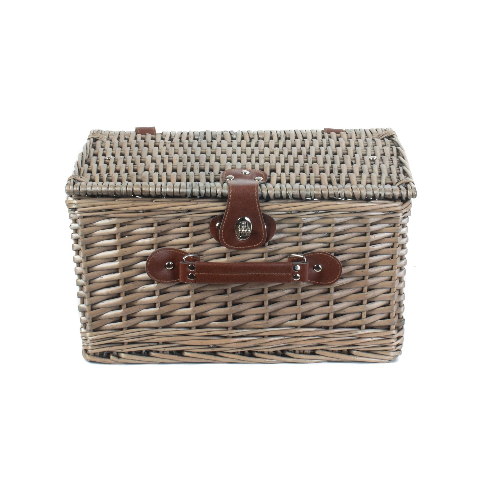 Wicker Antique Wash 40cm Split Willow Picnic Basket