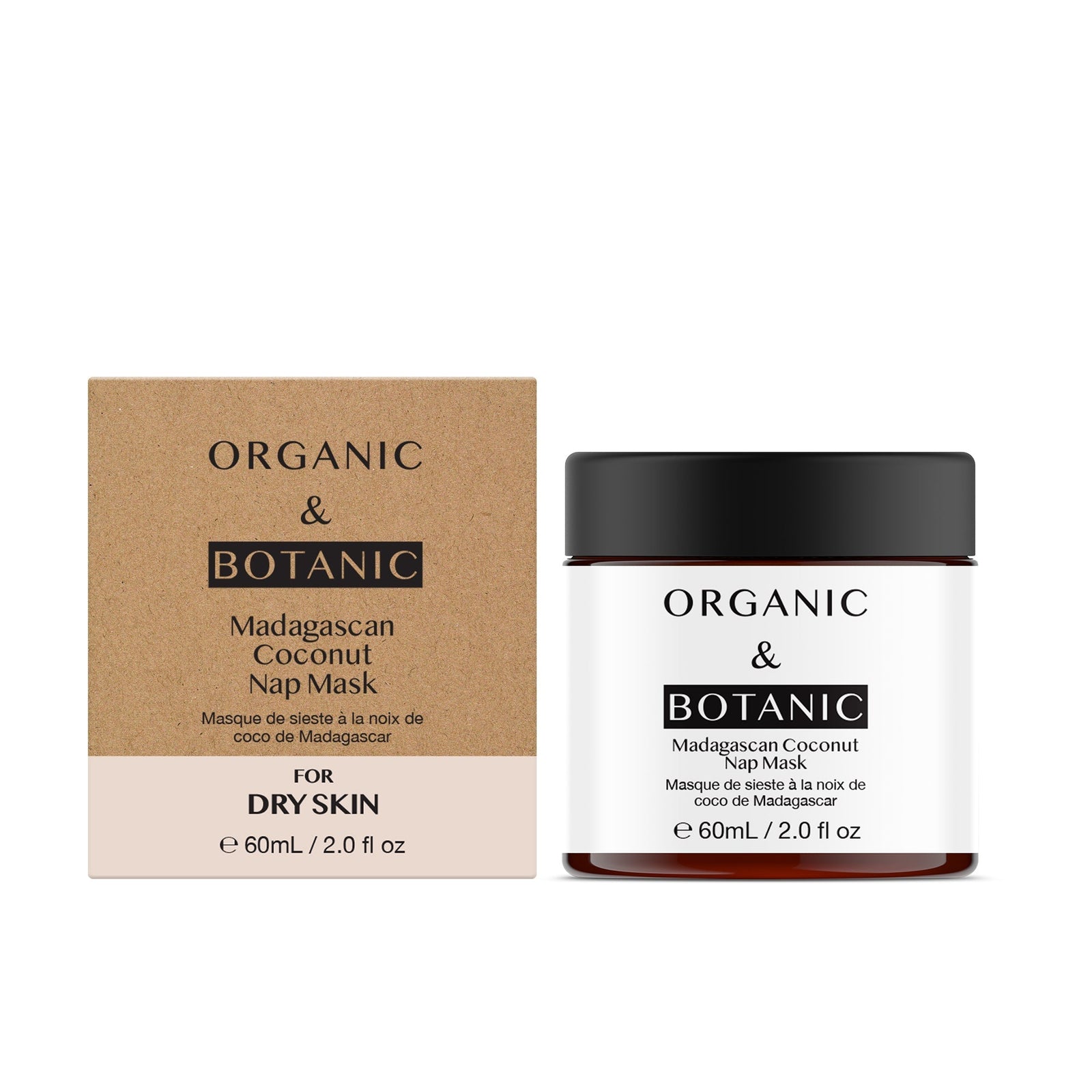 Organic & Botanic Madagascan Coconut Nap Mask 60ml