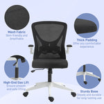 Mesh Office Chair Flip-up Armrests | White