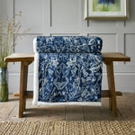 Snuggle Warm Fleece 140x180cm Throw Secret Garden Blue