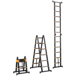 .8m Duo Aluminium Ladder With Tool Holder