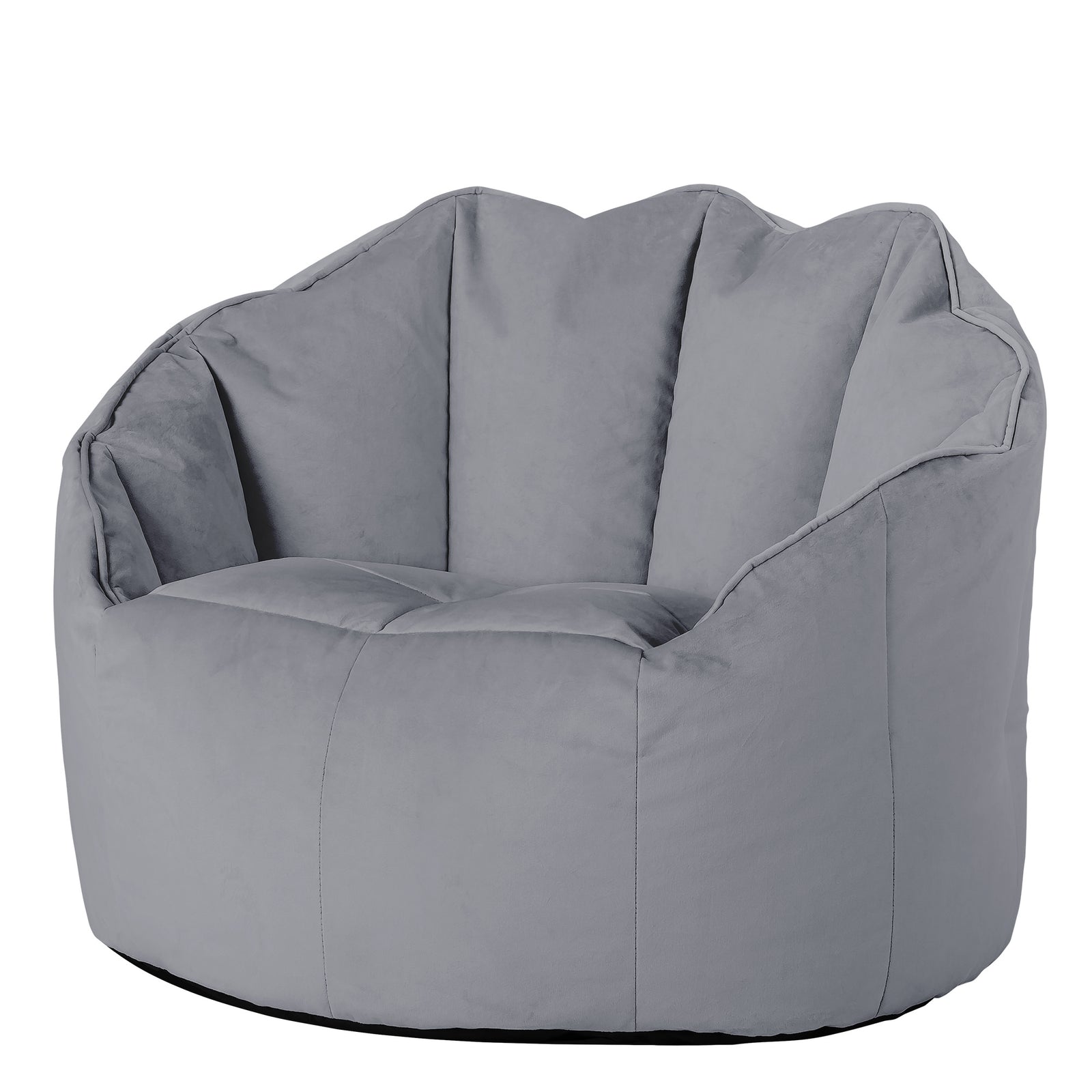 Sirena Scallop Chair Bean Bag | Charcoal