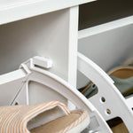 Shoe Storage Bench With Seat Cushion Cabinet Organizer