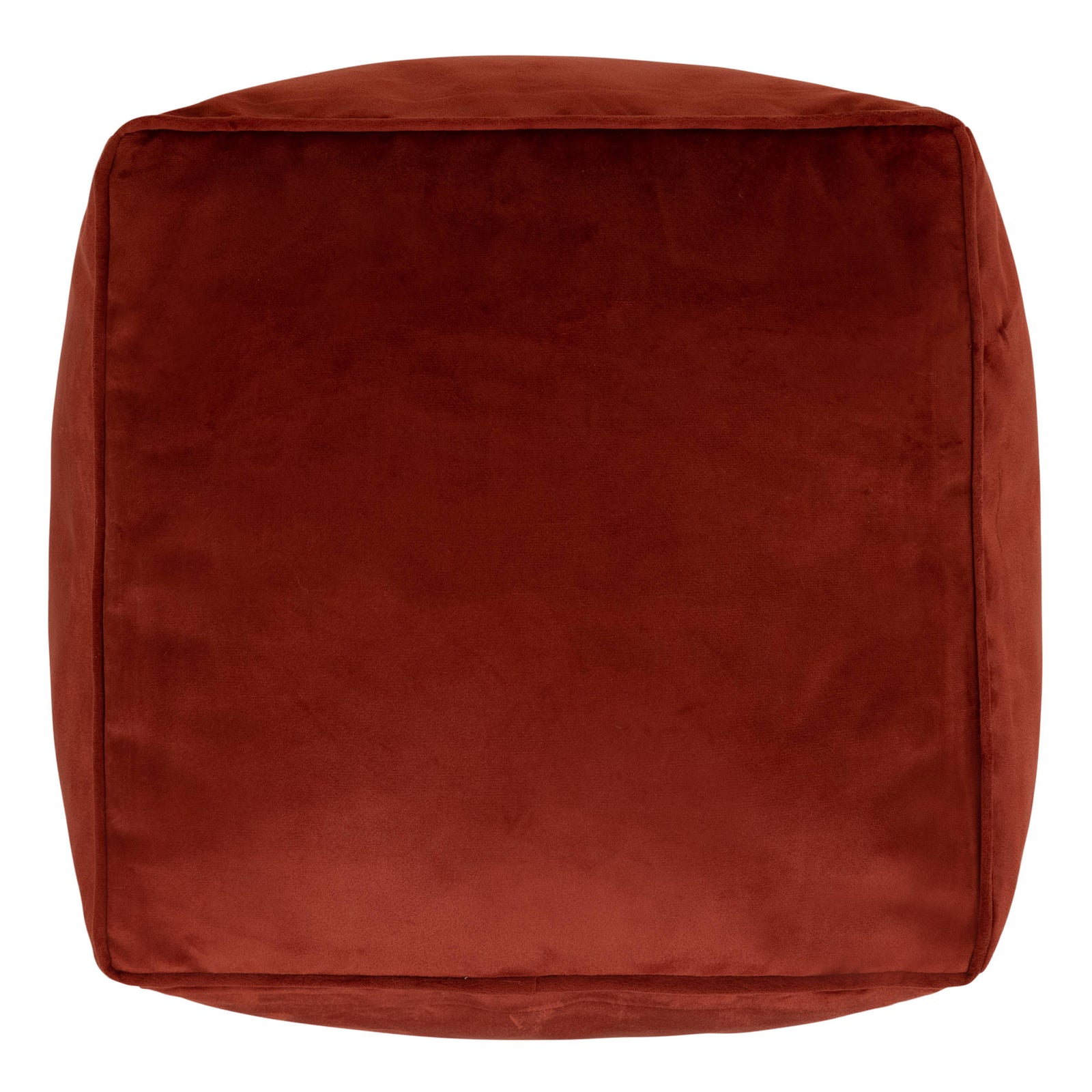 Amara Velvet Bean Bag Pouffe | Orange