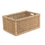 Red Hamper Seagrass Storage Basket