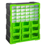 39 Drawers Parts Organizer, Wall Mount