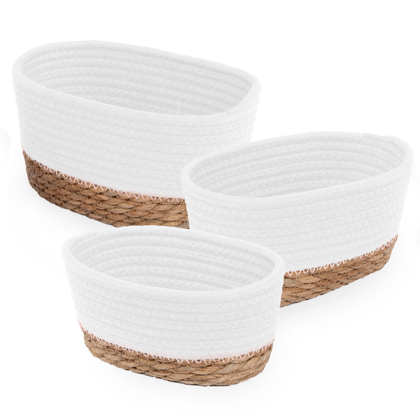 Tulla Seagrass Basket Set - Ecru