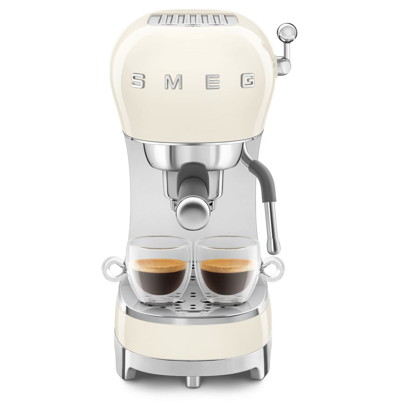 Ecf02 Espresso Coffee Machine With Steam Wand | Beige