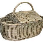 Wicker 4 Person Boat Fitted Picnic Basket | 4-Person | White