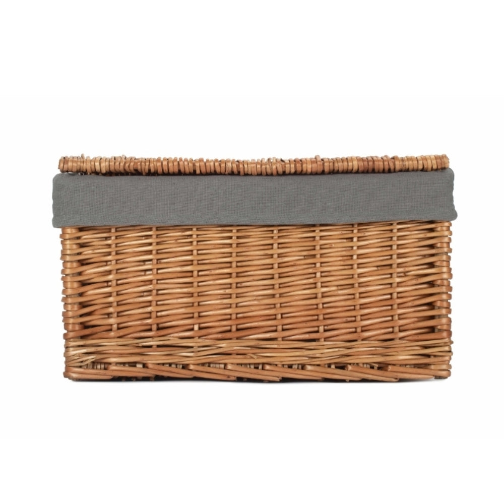 Light Steamed Cotton Lined Storage Basket | Large