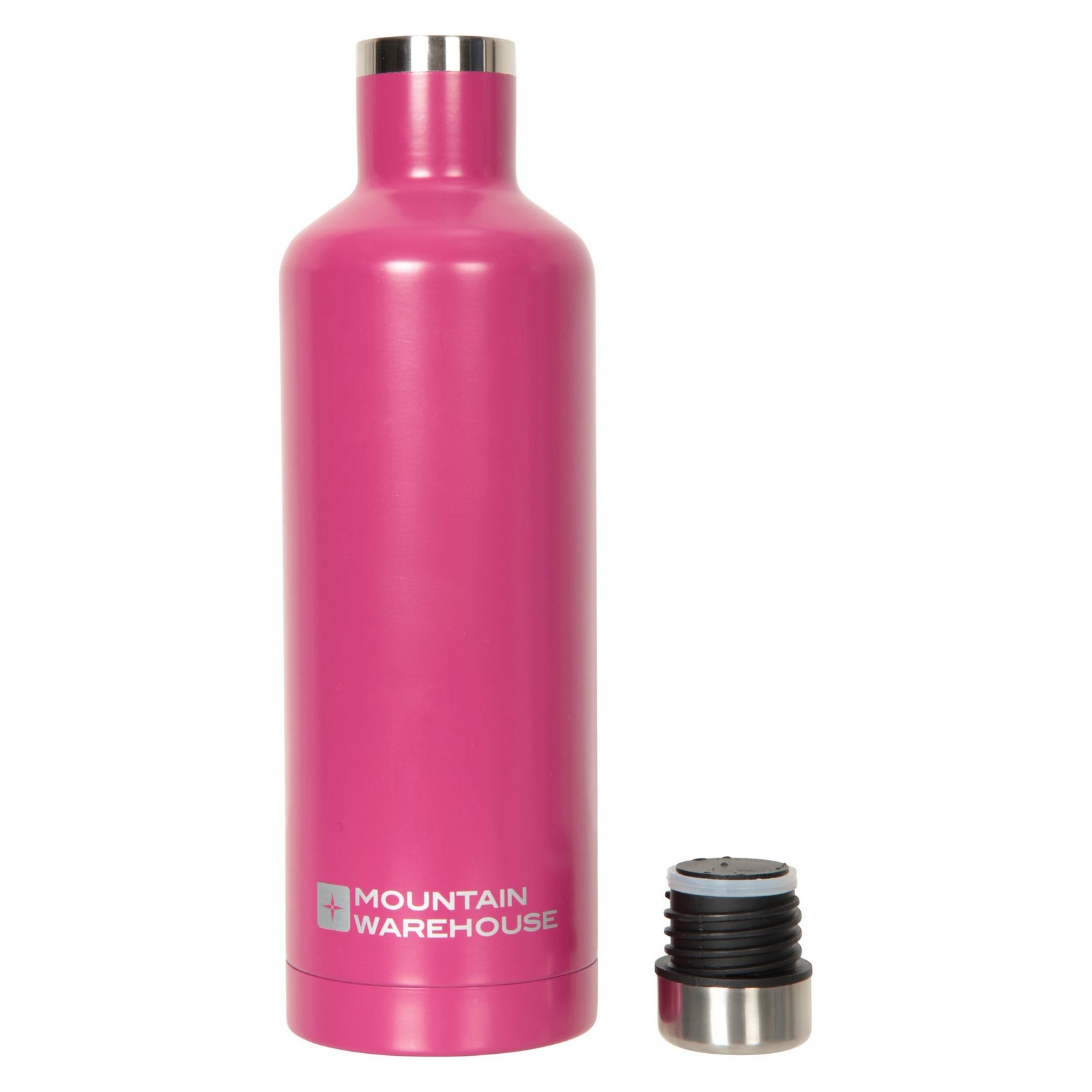 Stainless Steel 500ml Water Bottle | One Size | Pink